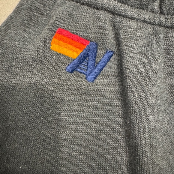 Aviator Nation black sweatpants with neon stripes - Picture 3 of 5